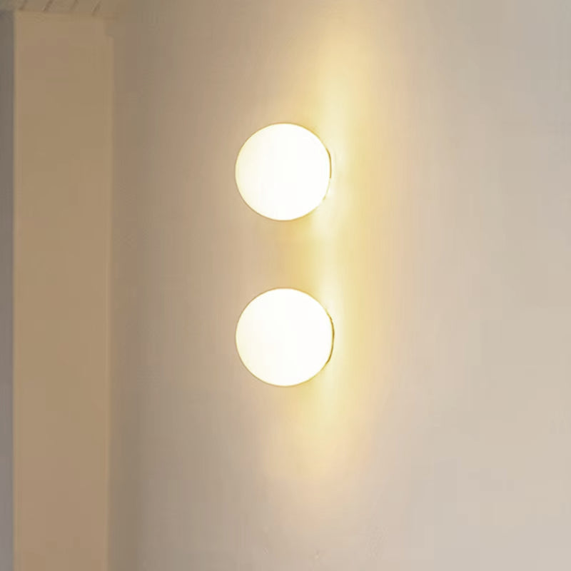 Round Glass Orb Wall Light - Zikora
